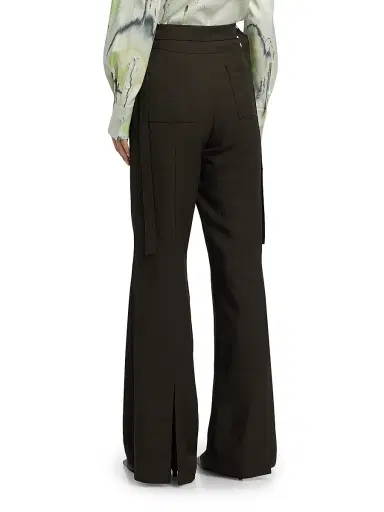Jason Wu Collection Women's Soft Suiting Flare Pants - Nori - Size 12 | Thumbnail 5 Jason Wu Collection Women's Soft Suiting Flare Pants - Nori - Size 12 | Thumbnail 5