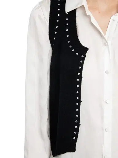 Zadig & Voltaire Women's Dublin Studded Wool-Cashmere Sweater Vest | Thumbnail 6 Zadig & Voltaire Women's Dublin Studded Wool-Cashmere Sweater Vest | Thumbnail 6
