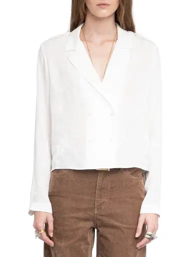 Zadig & Voltaire Women's Tussi Jacquard Horses Silk Blouse - Judo - Size XS | Thumbnail 3 Zadig & Voltaire Women's Tussi Jacquard Horses Silk Blouse - Judo - Size XS | Thumbnail 3