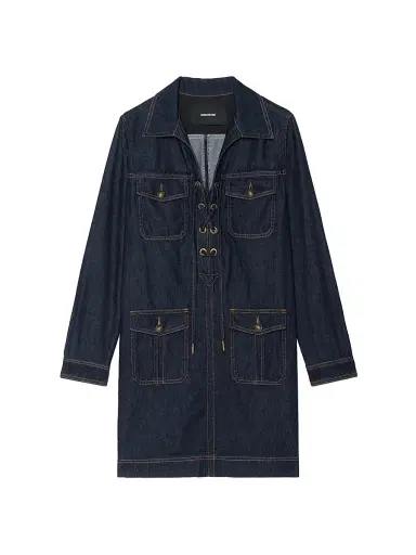 Zadig & Voltaire Women's Remacha Denim Minidress | Thumbnail 1 Zadig & Voltaire Women's Remacha Denim Minidress | Thumbnail 1