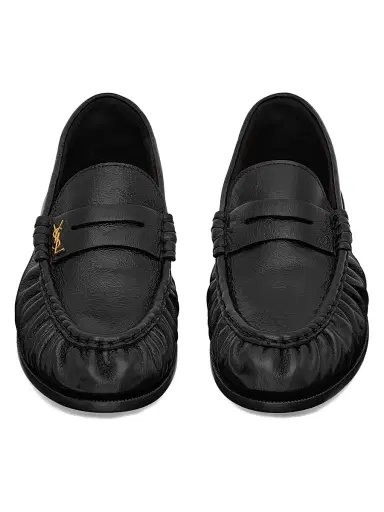 Saint Laurent Women's Le Loafers Supple in Shiny Leather - Black | Thumbnail 3 Saint Laurent Women's Le Loafers Supple in Shiny Leather - Black | Thumbnail 3