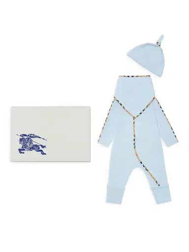 Burberry Baby Boy's Hamilton 3-Piece Set - Ice Blue 6 Months | Thumbnail 5 Burberry Baby Boy's Hamilton 3-Piece Set - Ice Blue 6 Months | Thumbnail 5