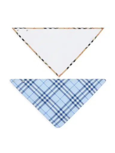 Burberry 2-Piece Baby's Check Cotton Bib Set | Thumbnail 1 Burberry 2-Piece Baby's Check Cotton Bib Set | Thumbnail 1