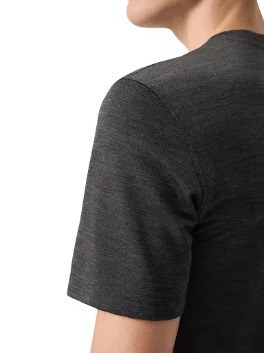 Eton Men's Merino Wool T-Shirt - Dark Grey | Thumbnail 5 Eton Men's Merino Wool T-Shirt - Dark Grey | Thumbnail 5