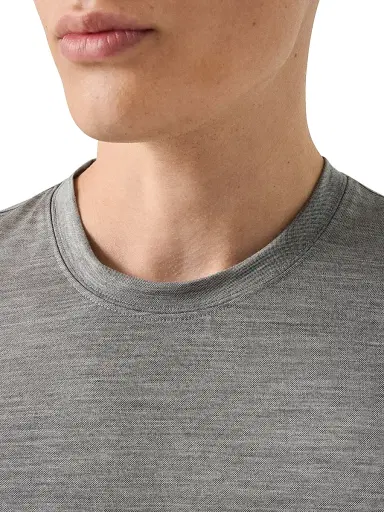 Eton Men's Merino Wool T-Shirt - Grey | Thumbnail 4 Eton Men's Merino Wool T-Shirt - Grey | Thumbnail 4