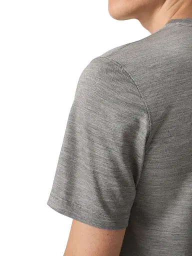 Eton Men's Merino Wool T-Shirt - Grey | Thumbnail 5 Eton Men's Merino Wool T-Shirt - Grey | Thumbnail 5