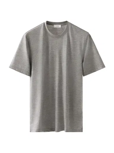 Eton Men's Merino Wool T-Shirt - Grey | Thumbnail 1 Eton Men's Merino Wool T-Shirt - Grey | Thumbnail 1