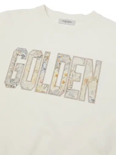 Golden Goose Little Girl's & Girl's Journey "Golden" Embroidered Sweatshirt - White - Size 6 | Thumbnail 3 Golden Goose Little Girl's & Girl's Journey "Golden" Embroidered Sweatshirt - White - Size 6 | Thumbnail 3