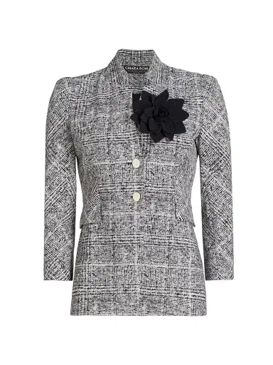Chiara Boni La Petite Robe Women's Hisako Print Flower Jacket | Thumbnail 1 Chiara Boni La Petite Robe Women's Hisako Print Flower Jacket | Thumbnail 1