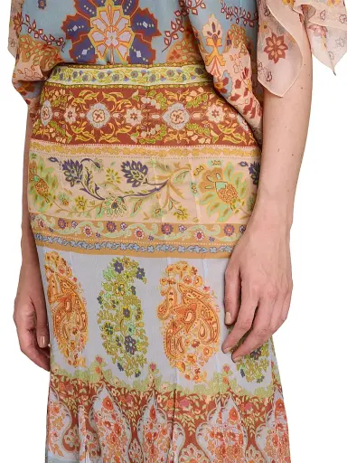 Etro Women's Paisley Godet Midi-Skirt | Thumbnail 6 Etro Women's Paisley Godet Midi-Skirt | Thumbnail 6