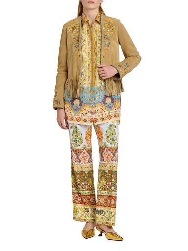 Etro Women's Paisley Drawstring Trousers | Thumbnail 2 Etro Women's Paisley Drawstring Trousers | Thumbnail 2