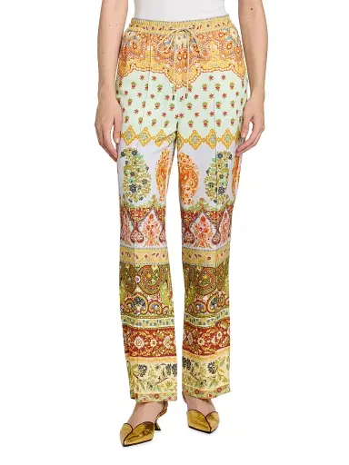 Etro Women's Paisley Drawstring Trousers | Thumbnail 3 Etro Women's Paisley Drawstring Trousers | Thumbnail 3
