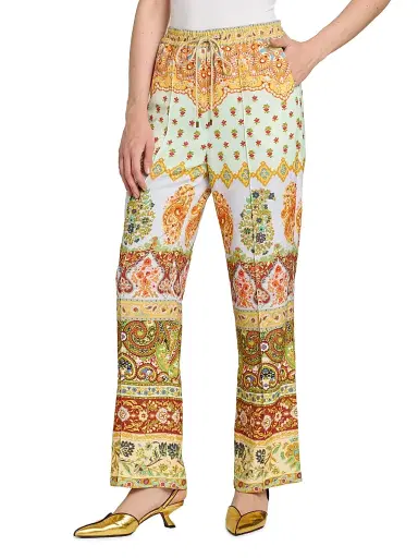 Etro Women's Paisley Drawstring Trousers | Thumbnail 4 Etro Women's Paisley Drawstring Trousers | Thumbnail 4