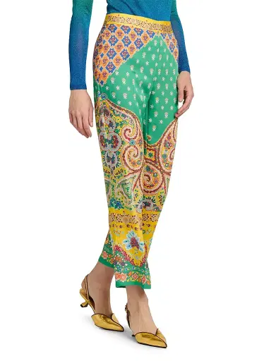 Etro Women's Paisley Bootcut Trousers | Thumbnail 4 Etro Women's Paisley Bootcut Trousers | Thumbnail 4
