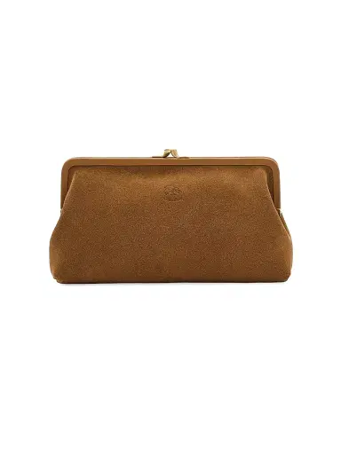 Il Bisonte Women's Manuela Classic Suede Clutch - Gianduia | Thumbnail 1 Il Bisonte Women's Manuela Classic Suede Clutch - Gianduia | Thumbnail 1