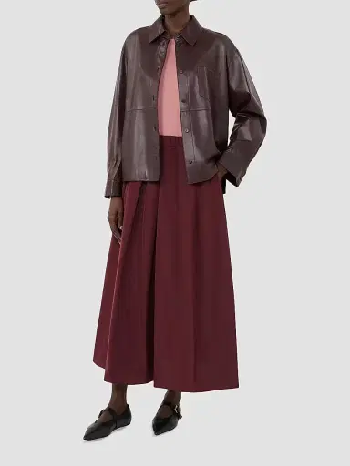 Weekend Max Mara Women's Nappa Leather Shirt Jacket | Thumbnail 5 Weekend Max Mara Women's Nappa Leather Shirt Jacket | Thumbnail 5