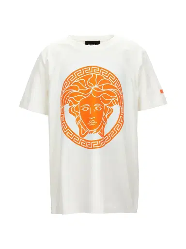 Versace Little Boy's & Boy's Medusa Print Jersey T-Shirt - White - Size 8 | Thumbnail 1 Versace Little Boy's & Boy's Medusa Print Jersey T-Shirt - White - Size 8 | Thumbnail 1