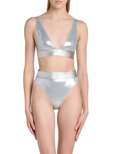 Versace Women's Laminated Metallic Bikini Top | Thumbnail 3 Versace Women's Laminated Metallic Bikini Top | Thumbnail 3