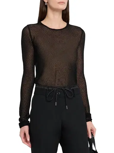 Golden Goose Women's Journey Nella Slim Semi-Sheer Top | Thumbnail 3 Golden Goose Women's Journey Nella Slim Semi-Sheer Top | Thumbnail 3
