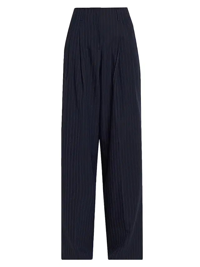 Women's Journey Pinstripe Wool Pants - Dark Blue Women's Journey Pinstripe Wool Pants - Dark Blue