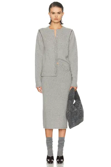 The Elder Statesman Glacier Midi Skirt | Thumbnail 5 The Elder Statesman Glacier Midi Skirt | Thumbnail 5