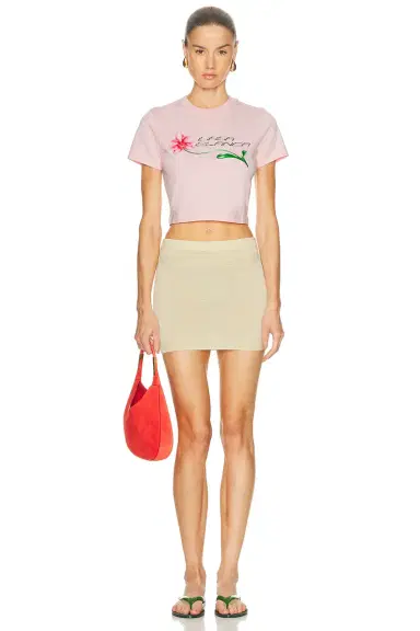Casablanca Cropped Baby Tee | Thumbnail 4 Casablanca Cropped Baby Tee | Thumbnail 4