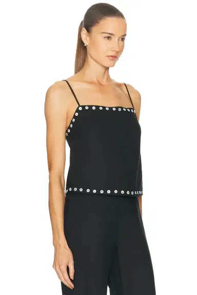 Staud Kirra Linen Tank Top | Thumbnail 2 Staud Kirra Linen Tank Top | Thumbnail 2