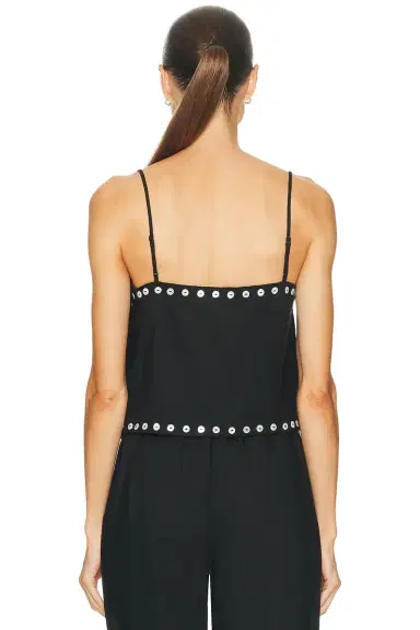 Staud Kirra Linen Tank Top | Thumbnail 3 Staud Kirra Linen Tank Top | Thumbnail 3