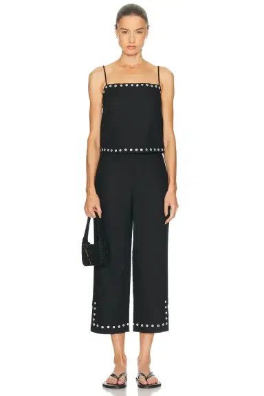 Staud Kirra Linen Tank Top | Thumbnail 4 Staud Kirra Linen Tank Top | Thumbnail 4
