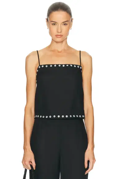 Staud Kirra Linen Tank Top | Thumbnail 1 Staud Kirra Linen Tank Top | Thumbnail 1
