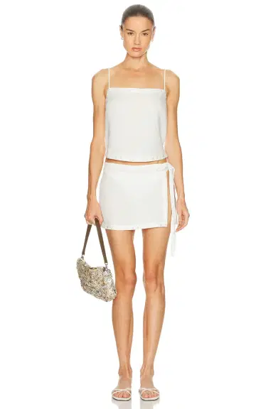 Staud Kirra Linen Tank Top | Thumbnail 4 Staud Kirra Linen Tank Top | Thumbnail 4