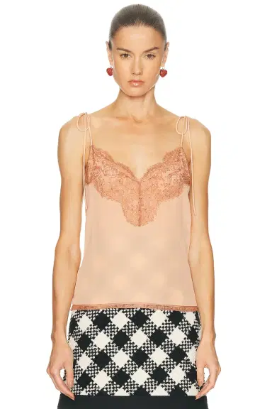 Valentino Crepe De Chine Top | Thumbnail 1 Valentino Crepe De Chine Top | Thumbnail 1