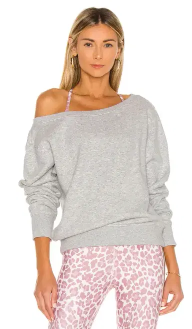 Spiritual Gangster Vida Off Shoulder Sweatshirt | Thumbnail 1 Spiritual Gangster Vida Off Shoulder Sweatshirt | Thumbnail 1