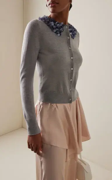 Ulla Johnson Anna Embellished Wool Cardigan | Thumbnail 3 Ulla Johnson Anna Embellished Wool Cardigan | Thumbnail 3