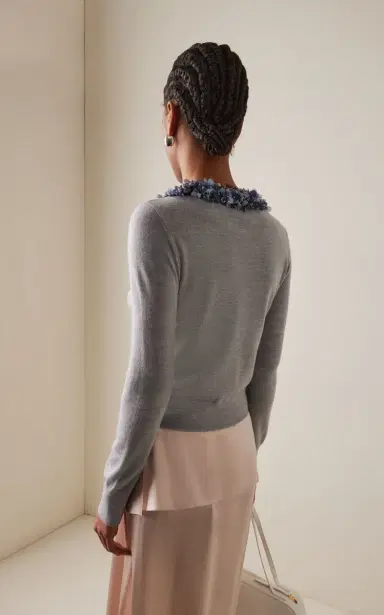 Ulla Johnson Anna Embellished Wool Cardigan | Thumbnail 4 Ulla Johnson Anna Embellished Wool Cardigan | Thumbnail 4