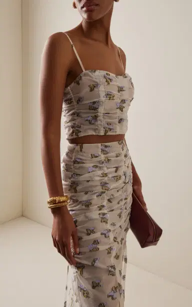 Ulla Johnson Sylvette Fil Coupe Organza Bustier Top | Thumbnail 2 Ulla Johnson Sylvette Fil Coupe Organza Bustier Top | Thumbnail 2