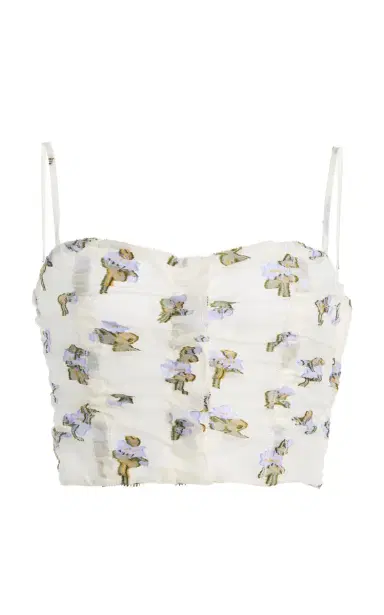 Ulla Johnson Sylvette Fil Coupe Organza Bustier Top | Thumbnail 8 Ulla Johnson Sylvette Fil Coupe Organza Bustier Top | Thumbnail 8