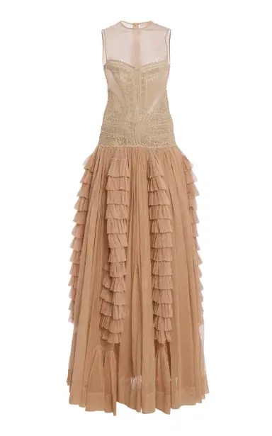 Ulla Johnson Orla Crochet and Tulle Maxi Dress | Thumbnail 3 Ulla Johnson Orla Crochet and Tulle Maxi Dress | Thumbnail 3