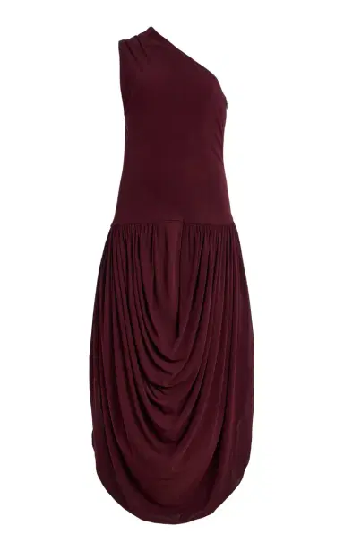 Brandon Maxwell The Mila One-Shoulder Maxi Dress | Thumbnail 3 Brandon Maxwell The Mila One-Shoulder Maxi Dress | Thumbnail 3