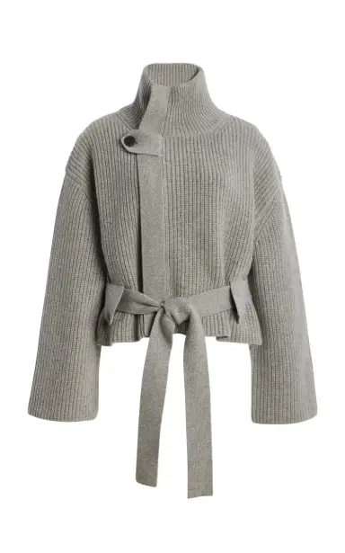 Brandon Maxwell The Neal Belted Recycled-Cashmere-Blend Sweater | Thumbnail 8 Brandon Maxwell The Neal Belted Recycled-Cashmere-Blend Sweater | Thumbnail 8