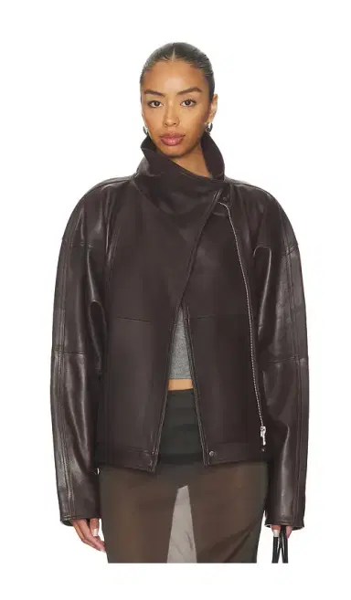EAVES Mildri Leather Jacket | Thumbnail 2 EAVES Mildri Leather Jacket | Thumbnail 2