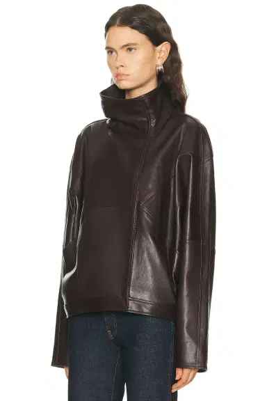 EAVES Mildri Leather Jacket | Thumbnail 6 EAVES Mildri Leather Jacket | Thumbnail 6