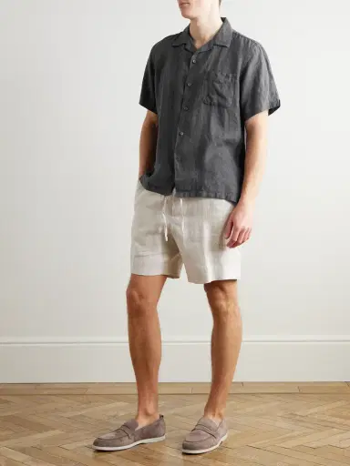 Hartford Palmito Mc Convertible-Collar Linen Shirt - Men | Thumbnail 2 Hartford Palmito Mc Convertible-Collar Linen Shirt - Men | Thumbnail 2