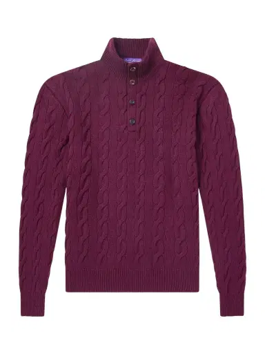 Ralph Lauren Purple Label Cable-Knit Cashmere Sweater - Men | Thumbnail 1 Ralph Lauren Purple Label Cable-Knit Cashmere Sweater - Men | Thumbnail 1