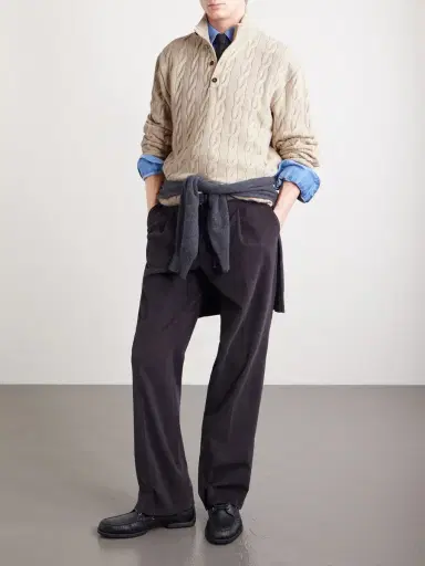 Ralph Lauren Purple Label Cable-Knit Cashmere Sweater - Men | Thumbnail 2 Ralph Lauren Purple Label Cable-Knit Cashmere Sweater - Men | Thumbnail 2