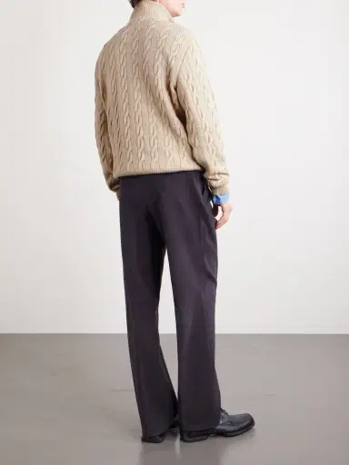 Ralph Lauren Purple Label Cable-Knit Cashmere Sweater - Men | Thumbnail 4 Ralph Lauren Purple Label Cable-Knit Cashmere Sweater - Men | Thumbnail 4