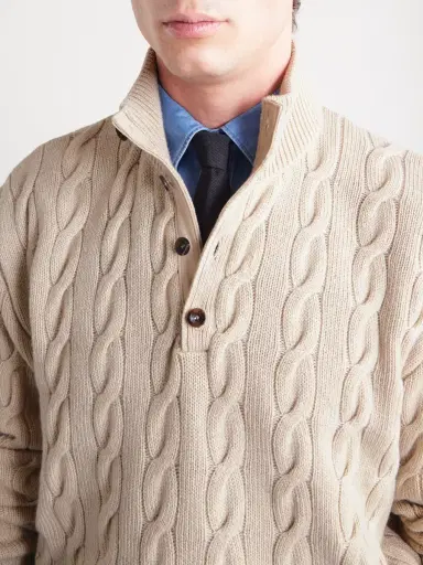 Ralph Lauren Purple Label Cable-Knit Cashmere Sweater - Men | Thumbnail 5 Ralph Lauren Purple Label Cable-Knit Cashmere Sweater - Men | Thumbnail 5