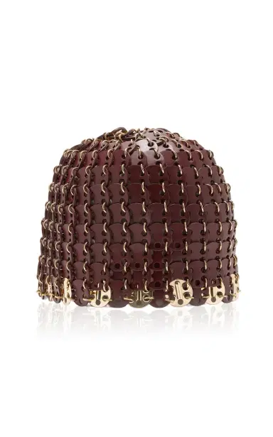 Rabanne Leather Chainmail Cap | Thumbnail 1 Rabanne Leather Chainmail Cap | Thumbnail 1