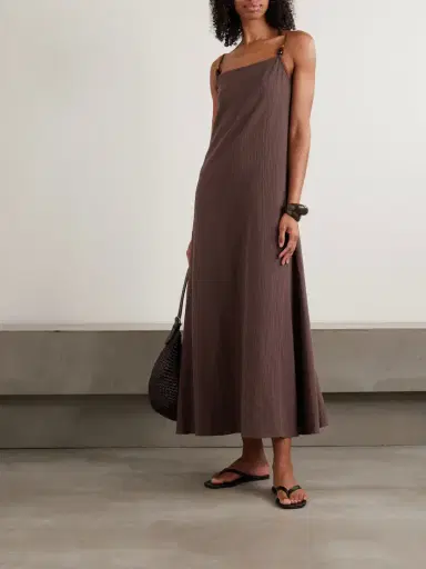 Staud Laura Bead-embellished Cotton-gauze Maxi Dress | Thumbnail 2 Staud Laura Bead-embellished Cotton-gauze Maxi Dress | Thumbnail 2