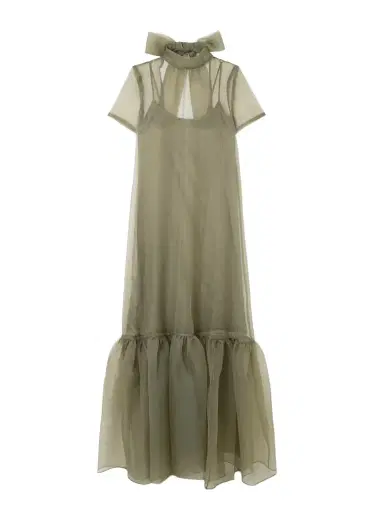 Staud Calluna Ruffled Organza Maxi Dress | Thumbnail 1 Staud Calluna Ruffled Organza Maxi Dress | Thumbnail 1